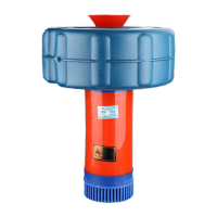 鸣固 水泵 鱼塘增氧机 池塘喷泉增氧泵浮泵 养鱼氧气泵农田灌溉浮水泵 750W220V15米线