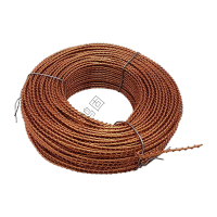 鸣固 双股铅封线水表电表封表铜线铁线不锈钢线 双股麻花铜线 30米黄色铅封