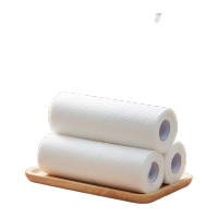 鸣固ZJ3906干湿两用懒人抹布百洁布一次性洗碗布可水洗洗碗清洁工具印花55克木浆涤纶25*25cm白色50片