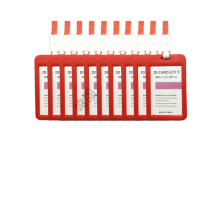 鸣固 胸卡工牌 学生卡套 塑料防水卡套 双面透明学生证工作证件卡套 红色(含挂绳)10个