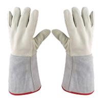 鸣固 牛皮耐低温手套 LNG防冻冷库手套-50到-160度冷藏冰柜36CMKW260514