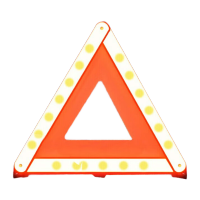 鸣固 汽车三角架警示牌车用反光折叠式三脚架[国标款]年检/150米三脚架警示牌420×420×420反光塑料