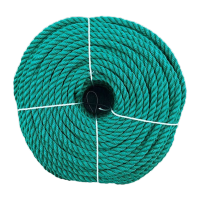 鸣固 尼龙绳 塑料绳耐磨物流绳户外手工编织货车绿色绳子24mm(50米/捆)