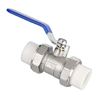 鸣固ZL1072球阀国标双活接热熔球阀电镀PPR双活接黄铜球阀SL-3121(HPb59-1)DN32KW725689