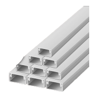 鸣固 线槽PVC板 地线走线过线槽 阻燃绝缘明装室内穿线槽(超厚型)不带胶30*15mm 1米/根 5根装