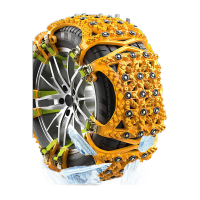 鸣固 汽车防滑链加粗轿车SUV越野车金属链免千斤顶防滑轮胎通用脱困链15钉6片 适用175-275[2个轮胎使用]