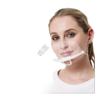 鸣固 一次性厨师口罩 15*14 透明