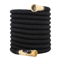 鸣固 ZJ4381伸缩水管魔术软管洗车水抢专用管洗车水管防冻软管洗车水 2.5米(伸缩后7.5米