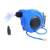 鸣固气鼓自动伸缩卷管器自动回收气管收管器卷线器绕管器气鼓6.5*10*12米双层夹沙管KW303254