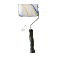 鸣固 小拇指滚筒刷 棉线滚动刷 多种规格拇指滚筒刷 黄蓝棉线4寸 10把KW210818