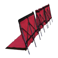 鸣固挡水板 红色可移动防洪挡板活动式塑料挡板防水防汛L型 防洪挡板FH90-L