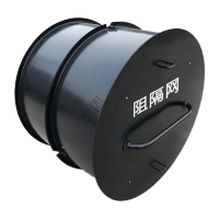 鸣固 马路单筒阻隔网 封控防爆阻隔网伸缩安保防冲撞设施 单圈阻隔网(藏青色)