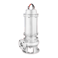鸣固全不锈钢污水泵S304不锈钢潜水排污泵S304不锈钢80WQP-65-25 7.5kw口径80mm 380v