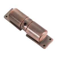 鸣固 滑轮闭门器 铝合金可调节自动关门缓冲闭合器 红古铜