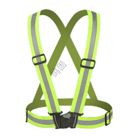 鸣固 反光背心马甲反光衣交通马甲交通环卫执勤安全服荧光网 反光腰带卡扣款(100件)