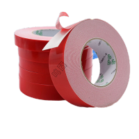 鸣固 双面胶带 PE强力泡棉双面胶带 海绵双面胶汽车加厚泡沫胶无痕耐水耐高温 35mm*10m*1mm厚5卷