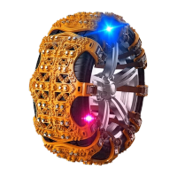 鸣固 轮胎防滑链 SUV轿车越野车面包车通用型 黄色三爪中号6片装