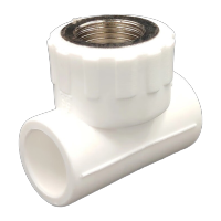 鸣固 PPR三通水暖热熔水管配件 内牙直接 加厚不锈钢内螺纹内丝三通 T25×1/2[5个装]