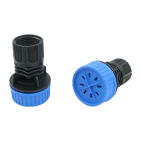 鸣固 末端冲洗阀 农业灌溉用微喷滴灌管带 管件末端 排污排气 3/4内丝末端冲洗阀 20个