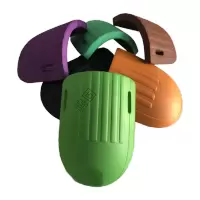 鸣固 劳保护垫 泡沫eva护垫园林跪垫 水泥工用贴砖施工加厚防潮防摔护套 5对 紫色95g