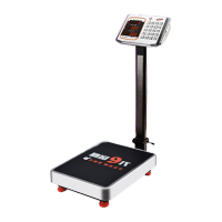 鸣固 不锈钢防水电子台秤收粮快递大重量电子称衡器 150kg 数码红字 32*42