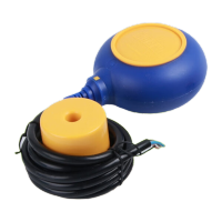 鸣固 电缆式浮球开关水位开关球液位控制器水泵浮球开关 方形线长15米