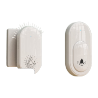 鸣固室外无线门铃 超远距离电子遥控门铃家用一拖一入户叮咚迎宾器 老人一键呼叫器