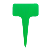 鸣固 T型加厚插地PP标签(500个)塑料园艺标签多肉植物标签插地记号牌绿植标牌 绿色 6×10cm