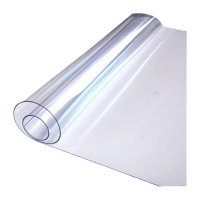 鸣固ZJ3908PVC桌布防水防烫防油免洗塑料透明桌布透明软PVC饭桌胶垫60*120CM厚度1.5MM透明款