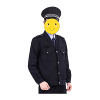 鸣固 保安服 物业门卫执勤服长袖劳保工作服套装 春秋保暖舒适执勤服 藏青夹克款