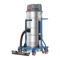 鸣固 工业吸尘器 大功率工厂工业粉尘车间吸尘器 大吸力手推式工业吸尘机 单桶高压 涡轮 80L220v/3kw