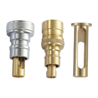 鸣固 止水接头水龙头自动止水阀拖把池防脱落水嘴 4分铜色加长