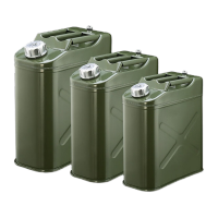 鸣固 应急加油桶 加厚汽油桶30升20升10升5升大铁皮柴油壶罐摩托汽车备用油箱 双重加厚35L铝盖方形