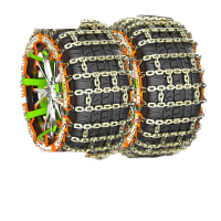 鸣固 汽车防滑链 轿车suv越野面包车轮胎通用雪地链不伤轮胎免千斤顶安装 双田九宫格8片[适用于185-275]