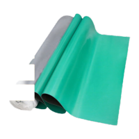 鸣固防静电台垫PVC橡胶板手机维修绿色耐高温实验室工作台胶皮胶垫厚1.6mm*1m*0.5mMG-JD-9299