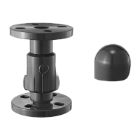 鸣固  UPVC球型止回阀单向阀水管立式逆止流水阀中间阀工业PVC管件配件 DN80(内径90mm)法兰款