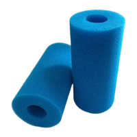鸣固ZJ5137游泳池过滤海绵柱净水器过滤芯防尘净化器海绵管清洁海绵抽真空装145.8*48.2*255蓝色(50/箱)
