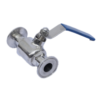 鸣固 304不锈钢 一片式快接球阀 DN50 卫生级