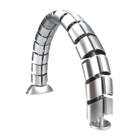 鸣固蛇形穿线包装收纳管办公桌配件走线槽穿线软管ABS塑料护线管椭圆形78cm长(银色)MGL2872CS028898