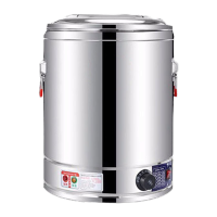 鸣固 不锈钢储水桶 304商用电热开水桶 工业防干烧电煮桶 恒温多用保温桶 龙头60L ZB1105