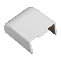 鸣固 pvc线槽配件明装 阴角 阳角 弯头 三通 直接 平弯 广东型线槽配件20*10mm 六个