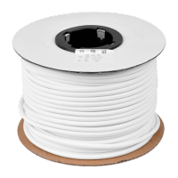 鸣固白色齿形号码管机打PVC梅花管空白电线套管内齿线标编码管1平方内径2.5mm90米MGL1188CS747097