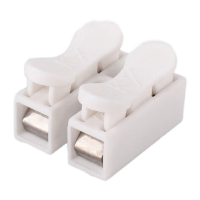 鸣固 按压式接线端子 灯具导线接头 小电流通用接线器 CH1单进单出*100只