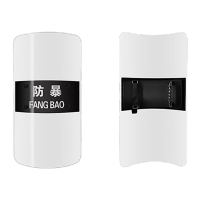 鸣固 手持式方形 保安巡逻安全防护学校安保器材 3.0厚度透明盾牌 KS854971