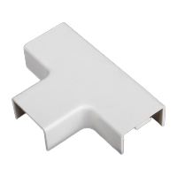 鸣固 pvc线槽配件明装 阴角 阳角 弯头 三通 直接 平弯 广东型线槽配件30*15mm 六个三通