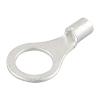 鸣固 304不锈钢圆形冷压接线裸端头OT耐高温防腐蚀O型线耳接线鼻子端子 OT6-18S 100只 KS664307