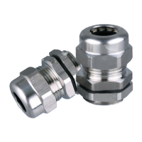 鸣固 304不锈钢电缆防水接头 金属固定头 格兰头 防水接头 G1/2(6-12) MGL1838 CS597393