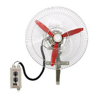 鸣固 防爆摇头风扇FB系列壁式落地式220V380V防爆电风扇 FB-750壁式 380V