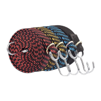 鸣固 电动车绑带绳摩托车弹力绳牛筋捆绑松紧带拉货橡皮筋 黑色 2米 3根装 CD512793