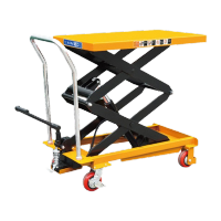 鸣固手动液压升降平台小型升降机起重工具升高车剪叉手动升降平台PT500A载重500kg高0.9米A型KD146495